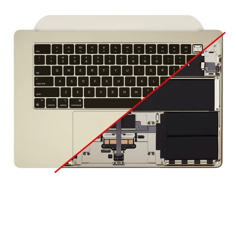 MacBook Air keyboard with battery Starlight