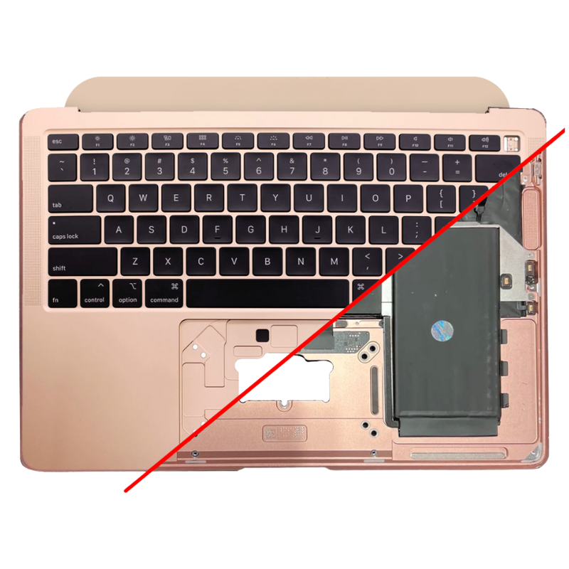MacBook Air keyboard with battery Rose Gold