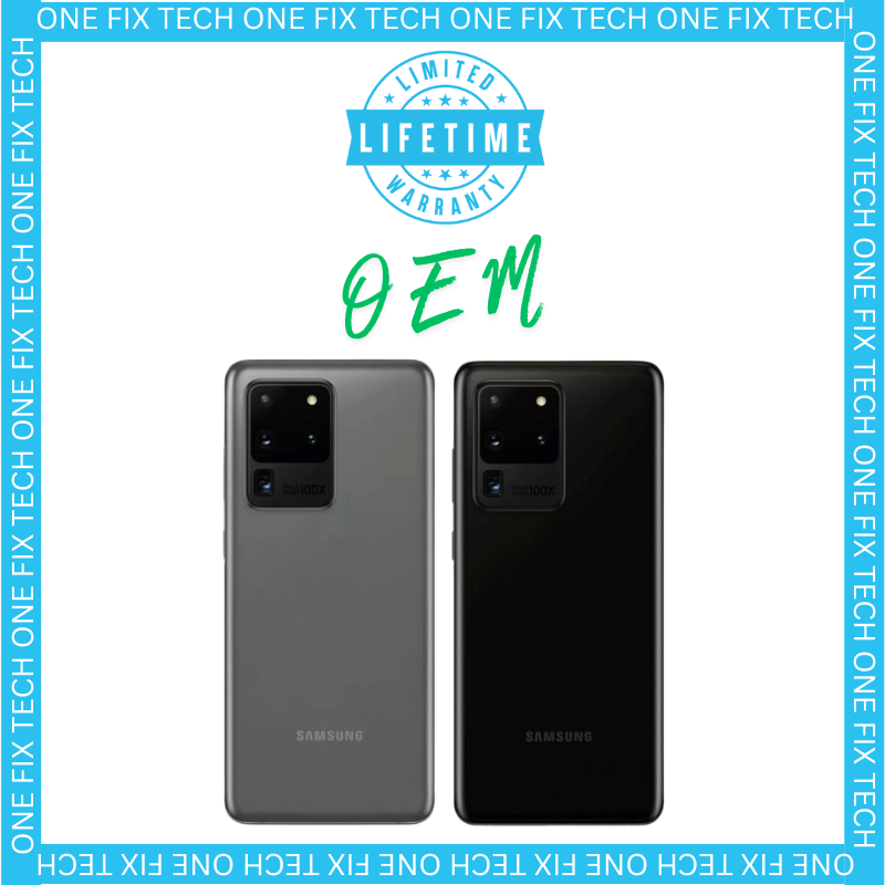 Samsung Galaxy S20 Ultra back glass Premium Platinium