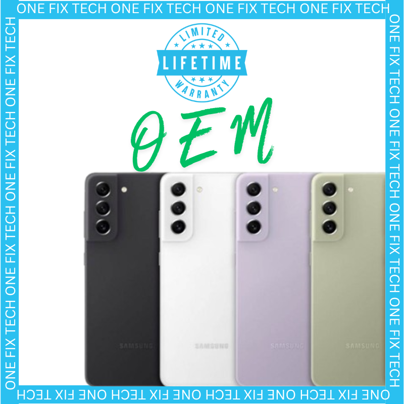 Samsung Galaxy S21 FE back glass Premium Platinium