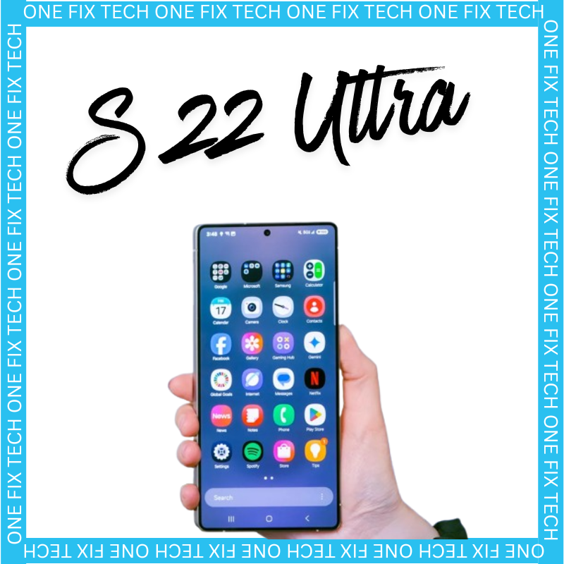 Samsung Galaxy S22 Ultra screen replacement with housing