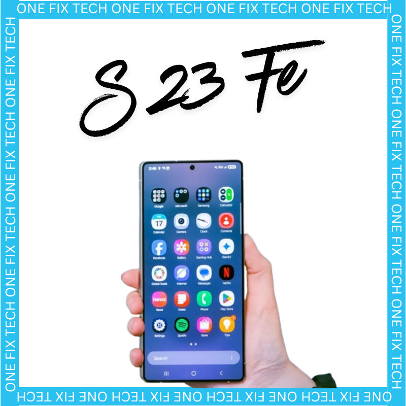 Samsung Galaxy S23 FE screen replacement with housing